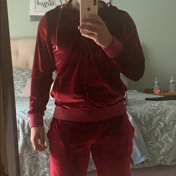 suede tracksuit
